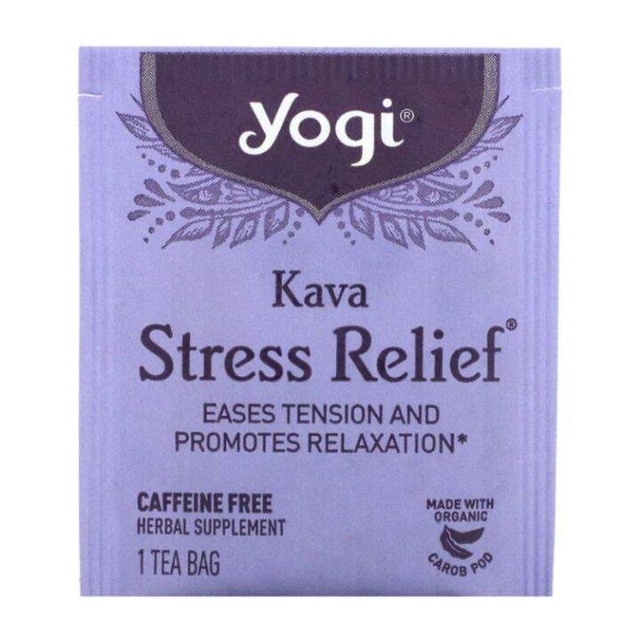 Yogi Tea Kava Stress Relief Caffeine Free Bag Depression Anxiety Sleep