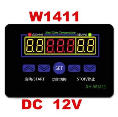 【✴COD✴】 TOYBOX JDIAD SHOP สวิตช์ Dc12v ควบคุมอุณหภูมิมัลติฟังก์ชันระบบดิจิทัลสามหน้าต่างแสดง W1411 Xh-1411