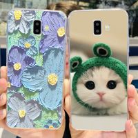 เคสสำหรับ Samsung Galaxy J6 Plus เคสโทรศัพท์บางเนื้อนิ่มพิมพ์ลาย SM-J610F มีสไตล์สำหรับ J6 Samsung + J6 Plus ปลอก6.0