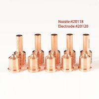 High Quality   Plasma Cutting Machine Consumables Nozzle 420118 Electrode 420120