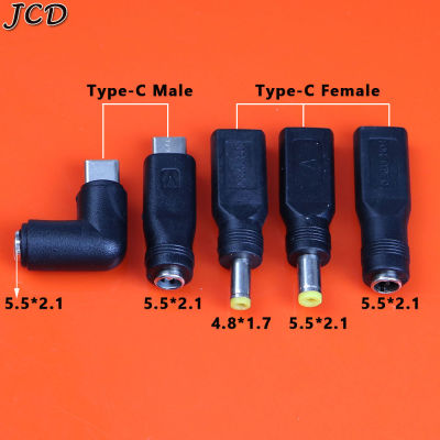 JCD USB Type C 5.5 * 2.1 mm female to 5.5X2.1 / 4.8 * 1.7 mm Micro USB male For iphone plug Laptop PC DC Power Adapter connector  Wires Leads Adapters