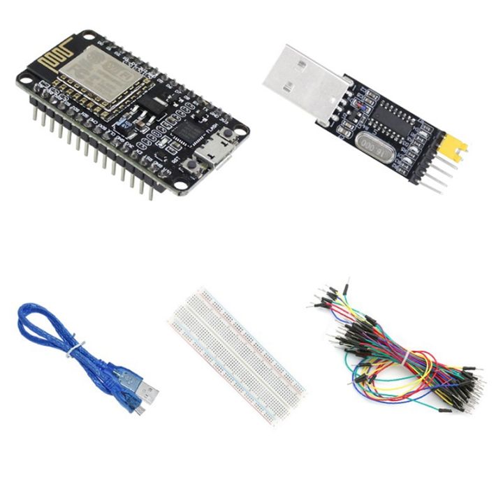 esp-12e-esp8266-cp2102-nodemcu-lua-v3-wifi-development-board-development-board-usb-to-serial-port-module-bread-board-65-jumper-usb-cable