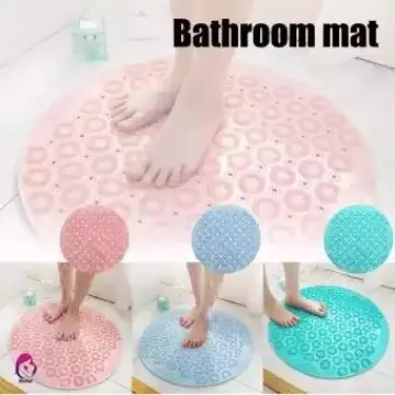 Round PVC Mat Bathroom Non Slip Bath mat Household Massage Foot