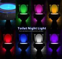 PIR Motion Sensor Smart Toilet Seat Night Light Waterproof Backlight For Toilet Bowl LED Luminaria Lamp WC Toilet Light