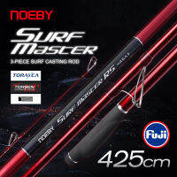 Noeby ใหม่ S URF หล่อคันเบ็ด4.25เมตร425AX BX ล่อน้ำหนัก80-250กรัมฟูจิคู่มือรีลที่นั่งทะเลท่องยาวหล่อแท่งตกปลา