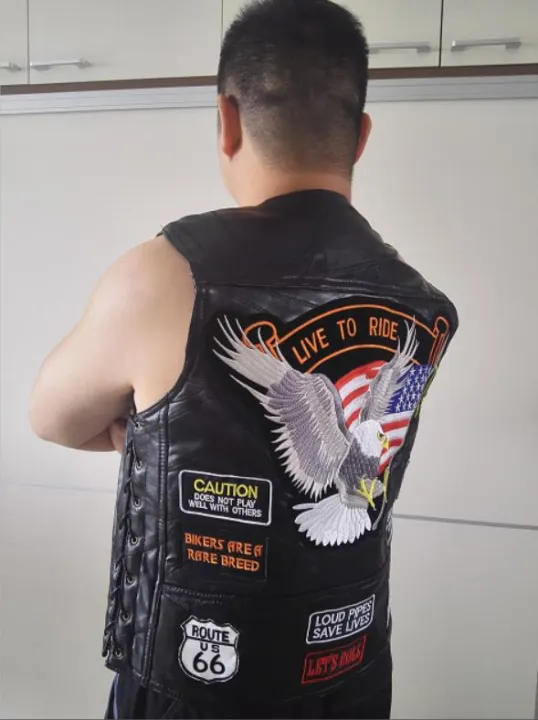 4xl leather vest