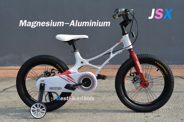 จักรยานเด็ก-jsx-14นิ้ว-เฟรมแมกนีเซียมอลูมิเนียม-ปั่นลื่นมาก-กระโหลกและดุมล้อตลับแบริ่ง-ดิสเบรคหน้าหลัง-เบา-ทนทาน-ไร้สนิม