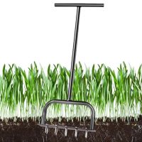 ∏☌№ Manual Lawn Aerator Weed Puller Head Garden Standing Garden Soil Intake Tool Practical Ground Loosening For Most Grass And Soil