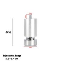 4ชิ้นสกรู M10เฟอร์นิเจอร์ขาอะลูมิเนียมอัลลอยปรับได้โซฟา Kaki Kaki Meja ยกเท้าตู้เย็นเท้าสกรูตะปูเครื่องซักผ้าและยึด