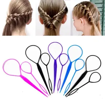 18 Pcs Weave Hairpin Miss Braiding Tools Quick Beader Loading Beads Plastic  Small Beaders Long For