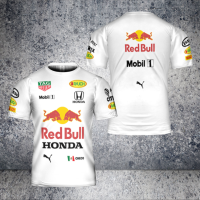 (ในสต็อก) 3D แฟชั่นกระทิงแดงฮอนด้าโมบิล F1 ผู้ชายแข่งของขวัญ _ S เสื้อยืดรหัส S-5XL (ชื่อเล่นและโลโก้ฟรี)