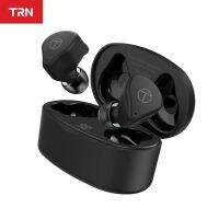 TRN BT1 TWS Bluetooth 5.0หูฟังไร้สายหูฟัง Hifi ไดร์ฟระบบไฮบริดอินเอียร์เล่นเกมหูฟังกีฬาเฮดเซ็ตกันน้ำ T300 TRN T200