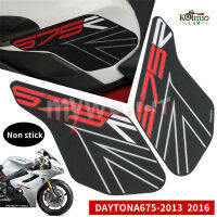 Fit สำหรับ DAYTONA 675 2013-2016ด้านเข่า Traction decal สติกเกอร์ Anti SLIP การใช้ถัง Pad Daytona675 2014 2015. 13 14 15