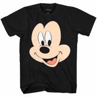 2023 New Summer new Mens Mickey Face Big Smile 100% Cotton T-shirt Spot goods Valentines Day gift