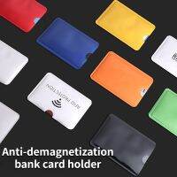 Dompet Pemblokir RFID Tipis Dropship Antimagnetis Casing Kartu Penahan Kartu Foil Aluminium Saffiano Casing Kartu Penyimpan Kartu Id