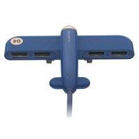 Hub ประเภทเครื่องบิน Expander 1 4 2.0ตัวแยก USB สำหรับโทรศัพท์,iPad,ดิสก์ U,เมาส์,แป้นพิมพ์,พัดลม USB,ฯลฯ.