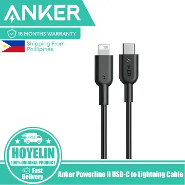 Anker USB C to Lightning Cable [6ft MFi Certified] Powerline+ II Nylon  Braided for iPhone 13 13 Pro 12 Pro Max 12 11 X XS XR 8 Plus, AirPods Pro