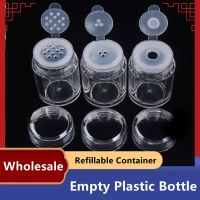 3 Colors Mini Clear Empty Plastic Bottles Portable Comestic Container DIY Makeup Tools Refillable Lunch Spice Seasoning Bottles Travel Size Bottles Co