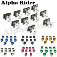 10Pcs Motorcycle 6MM Fairing Body Work Bolts M6 Spire Speed Fastener Clips Screw Spring Bolots Nuts for Yamaha FZ1 FZ6 YZF R1 R6