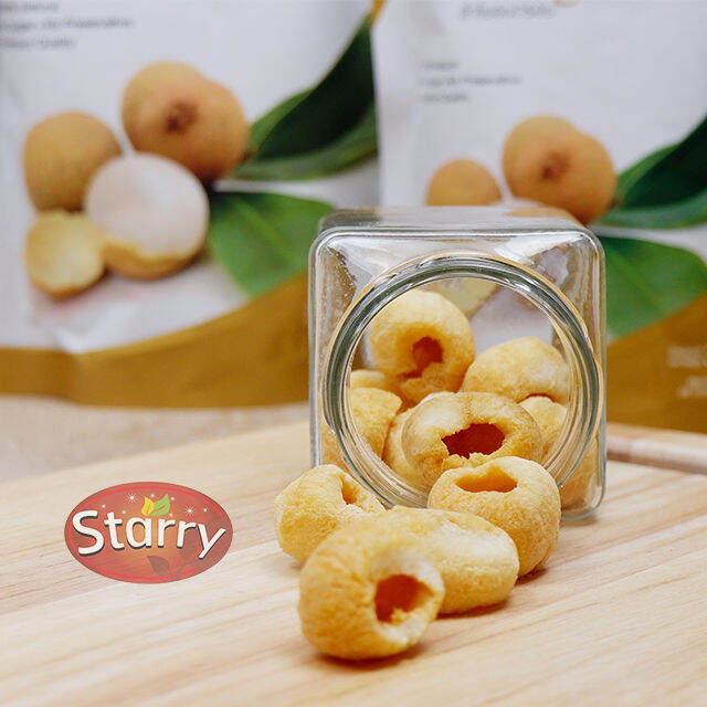 starry-freeze-dried-fruit-longan-ลำไยฟรีซดราย-ลำไยอบกรอบ-ตรา-สตาร์รี-30g-amp-50g