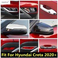 สำหรับ Hyundai Creta 2020-2022กระจกมองหลังจับด้านหน้ากันชนหลังไฟตัดหมอกโคมไฟกรอบครอบตัดอุปกรณ์เสริมภายนอกชุด