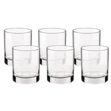 Bormioli Rocco Electra Double Old Fashioned Glasses, Clear, Set of 6