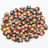 20/50pcs Polymer Clay Spacer Beads Cartoon Character 11x7mm Colorful Beads For Jewelry Making DIY Jewelry Key Chain Accessories Beads