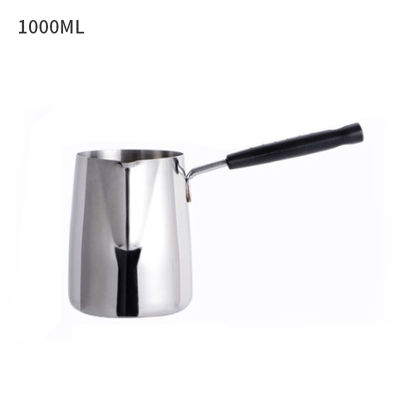 Espresso Steaming Pitcher Latte Milk Frothing Jug Wax Melt Pot Long Handle Candle Soap Melts Pot Metal Coffee Toroid Pitcher#15