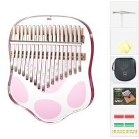 【YF】 17 Keys Kalimba Thumb PianoPortable Mbira Transparent Wood MbiraMusical Instrument Gifts for Beginners with