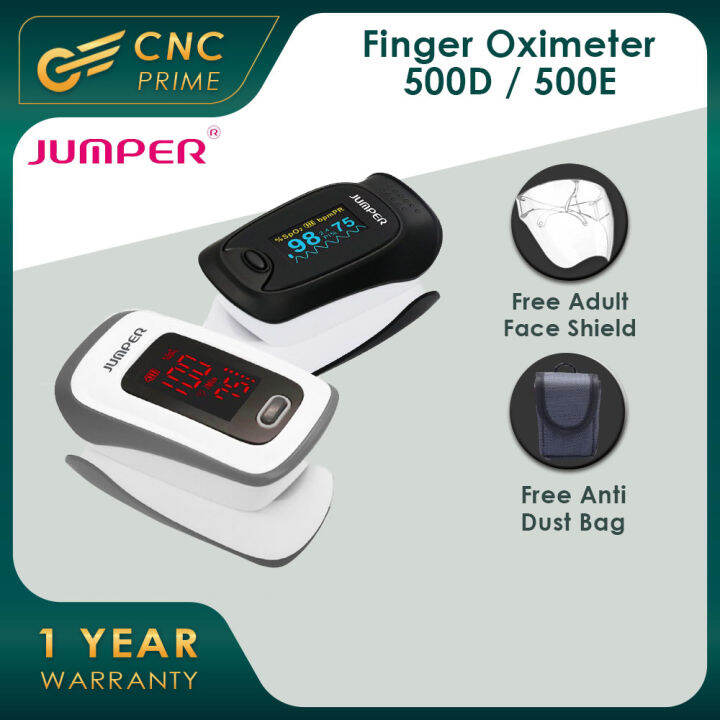 JUMPER Oximeter 500E LED / 500D OLED Oxygen Saturation Monitor SPO2