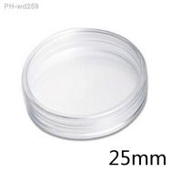 10Pcs/Box Coin Box Clear 25mm Round Boxed Holder Plastic Storage Capsules Display Cases Organizer Collectibles Gifts