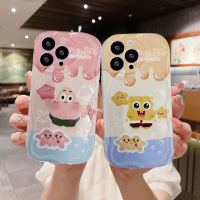 เคส OPPO A15 A54 A5S A77S A7 A17 A17K A57 A3S A76 A96 A16 A12S A95 A55 A12E A16E 8Z A5 A9 A31 A53 A33 A12 A57E A57S A1K Reno 7 7Z 5 4 6 8 5F 5K 4F 4 5 06 Lite A15S A74 A52การ์ตูนไอศครีมสปันจ์บ็อบแพทริกน่ารัก