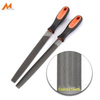 8 Coarse Toothed Metal File for Metalworking Woodworking Steel Rasp Files Set Half-Round File Flat File