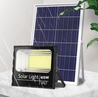 J&amp;D Solar Light 65W โคมไฟพลังงานโซล่าเซล มีสินค้า แสงสีขาว Solar Cell ไฟโซล่าเชลล์ โคมไฟสปอร์ตไลท์ พร้อมรีโมท รับประกัน3ปี ส่งจากประเทศไทย