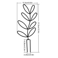 โครงบังตาในสวนสำหรับไม้เลื้อยหม้อเหล็กไม้ระแนงทรงใบไม้ลวดเคลือบปลูกในบ้านเครื่องมือบ้านพืชสำหรับคนรักพืช