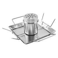 BBQ Chicken Roaster Beer Chicken Holder Grill Rack Stainless Steel Vegetable Barbecue Pan Outdoor BBQ Accessories