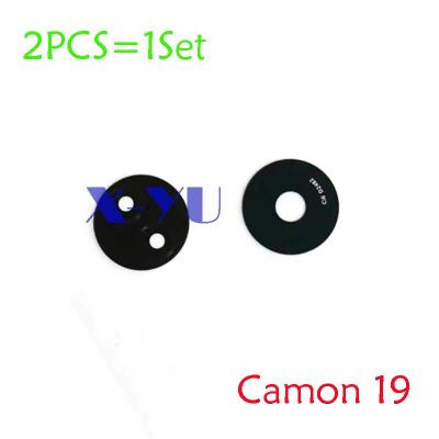 สำหรับ Tecno Camon Ci6n 19 Ci6/Camon 19 Pro CI8 CI8n / Camon 19 Neo CH6i ด้านหลังฝาปิดเลนส์กระจกกล้องถ่ายรูปด้านหลังพร้อมสติกเกอร์ Ahesive