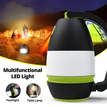 Portable Camping Lamp Tent Lamp Searchlight SOS Flashlight 3in1