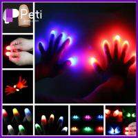 PETI JEWELLERY 1 Pc ของขวัญตกแต่ง LED อุปกรณ์ประกอบฉากมายากล เรืองแสง Light Up Thumbs ไฟนิ้วมือ นิ้วกระพริบ ไฟเหนี่ยวนำ