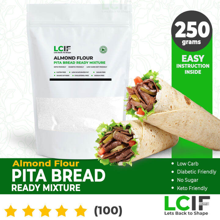 Almond Flour Pita Bread Ready Mixture 250g Low Carb Keto Diabetic