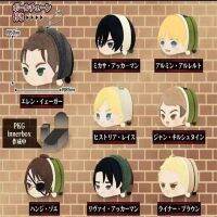 ตุ๊กตาอะนิเมะจู่โจมผ่าพิภพไททัน Mochi-Mochi Macot เยเกอร์เกียรติ Armin Mikasa Reiner Jean Hange Levi ผ้ากำมะหยี่จี้ของเล่น8.5ซม.