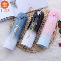 SXSA ภาชนะใส่เครื่องดื่มแก้วความร้อนแบบพกพา300มล./500มล. ของขวัญถ้วยฉนวนกันความร้อนฝากระดอนหม้อสแตนเลสกระติกน้ำร้อนกระบอกน้ำเดินทางกระติกน้ำสุญญากาศเก็บความร้อน