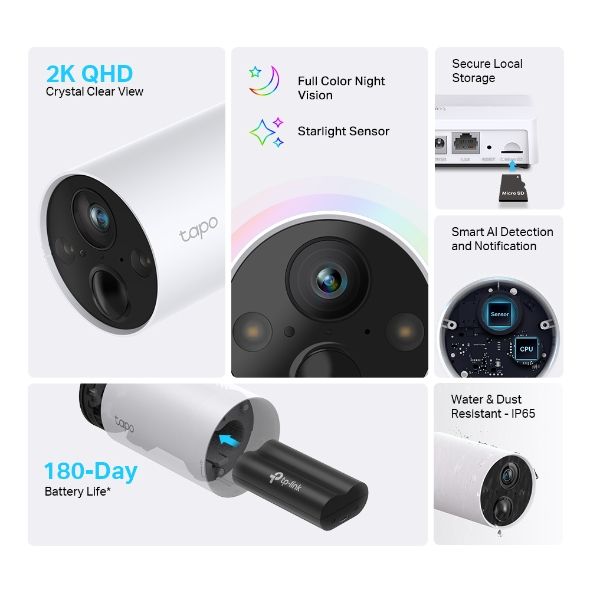 ประกัน1ปี-tapo-c420s2-smart-wire-free-security-2-camera-system-กล้อง-wi-fi-2k-full-color-kit-it