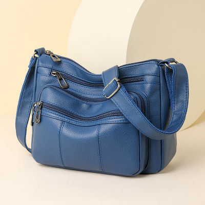 Large Capacity Mom Bag Female 2023 New Street Trend Pu Multi Compartment Shoulder Bag Fashion Shoulder Bag 2023