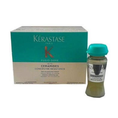 Kerastase Fusio-Dose with Ceramides Concentre Resistance Intensive Reinforcing Care (Damaged, Over-Processed Hair) 10x12 ml (1 กล่องมี 10 ขวด)