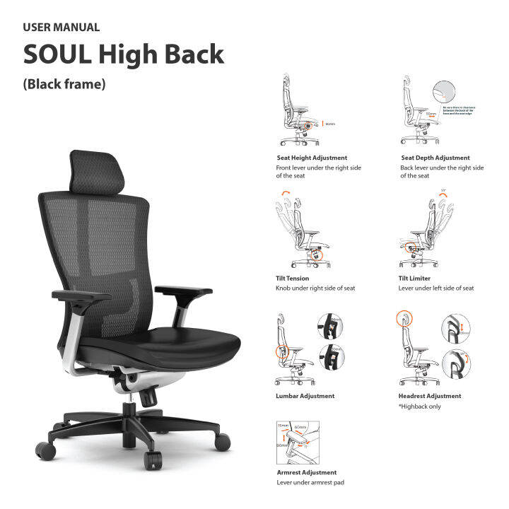 soul-high-back-chair-black-nylon-i-เก้าอี้รุ่น-โซล-พนักพิงสูง-สีดำ-i-bristol-thailand