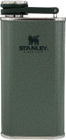 Stanley Classic Flask 8oz with Never-Lose Cap, Wide Mouth Stainless Steel Hip Flask for Easy Filling &amp; Pouring, Insulated BPA-Free Leak-Proof Flask Hammertone Green