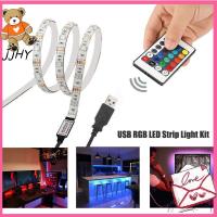 JJHY 5V USB เดสก์ท็อปพีซีไฟด้านหลังทีวีไฟเฉพาะจุด5050แถบไฟ LED โคมไฟแบบยืดหยุ่นแสง RGB