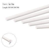 1pcs 5-50mm diameter PTFE bar White poly tetra fluoro ethylene bar environment-friendly non-toxic DIY PTFE plastic rod