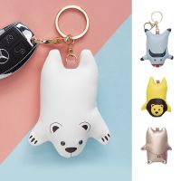 OMG PU leather animals key pendant stereo doll car key chain bag hanging creative personality small gift